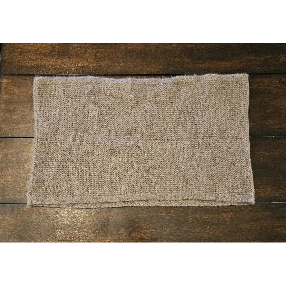 Overland Cashmere Infinity Scarf Texured Taupe